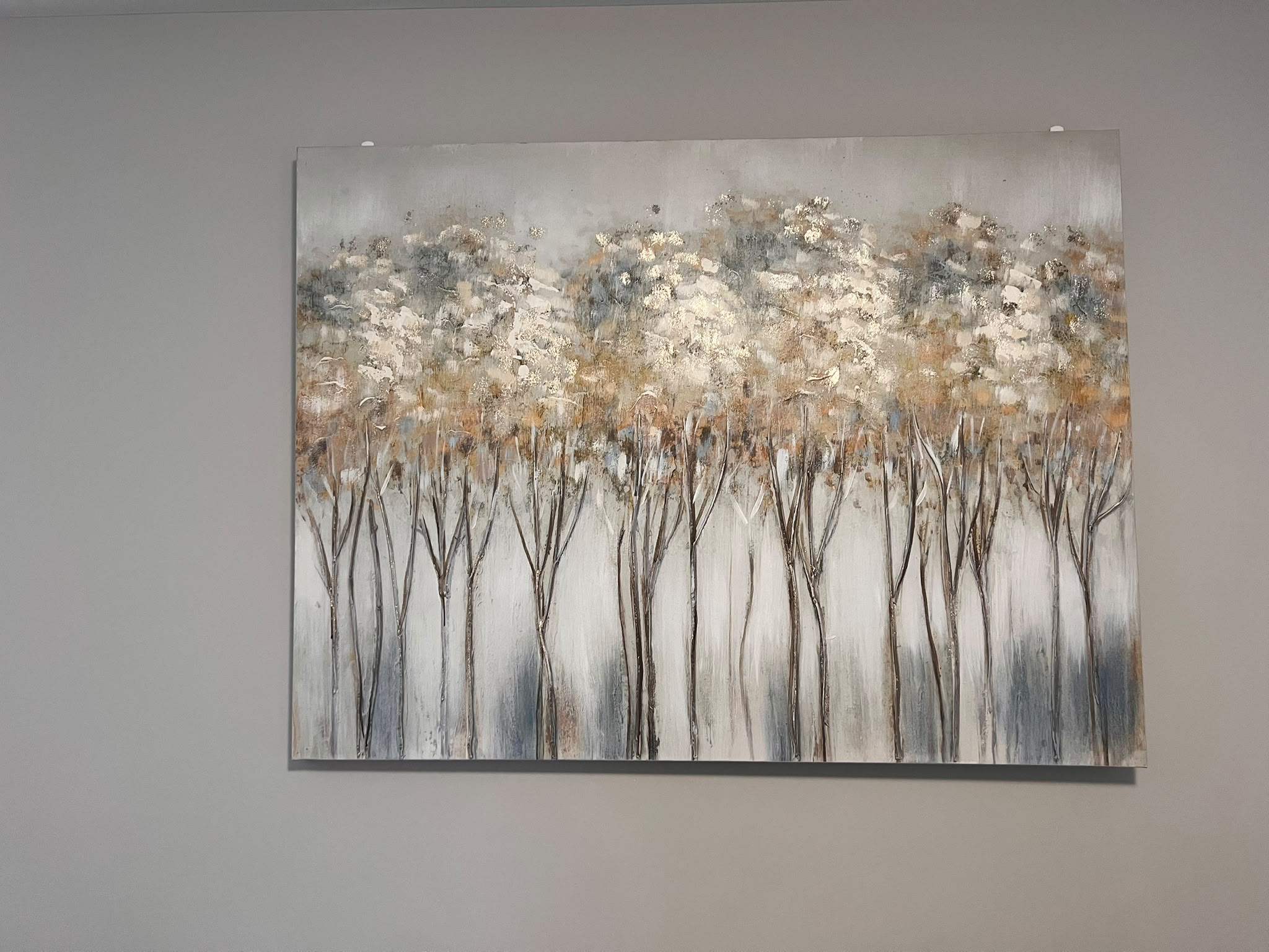 Large Abstract Floral Tree Canvas Wall Art